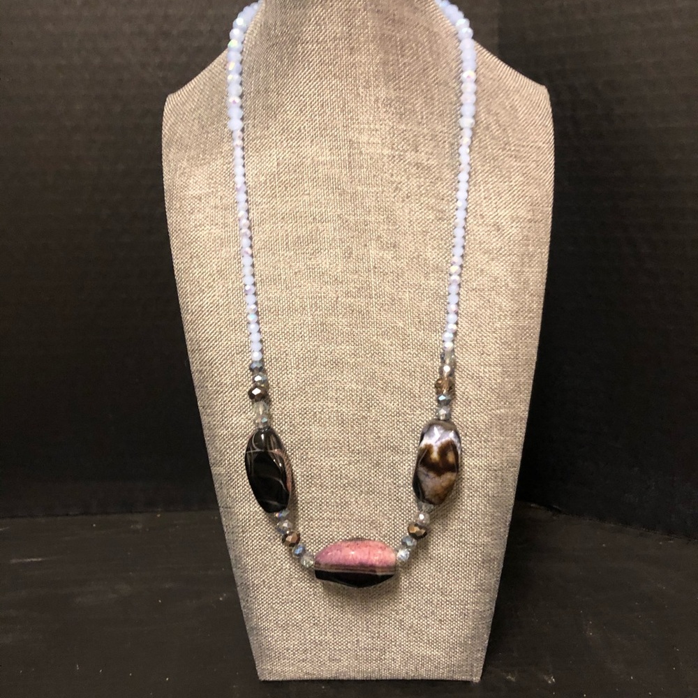 Handmade beaded necklace.
